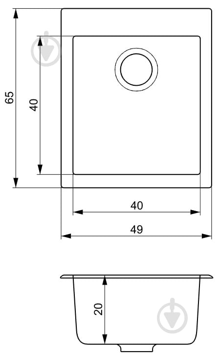 Мойка для кухни Water House Modern-65D + сифон - фото 7