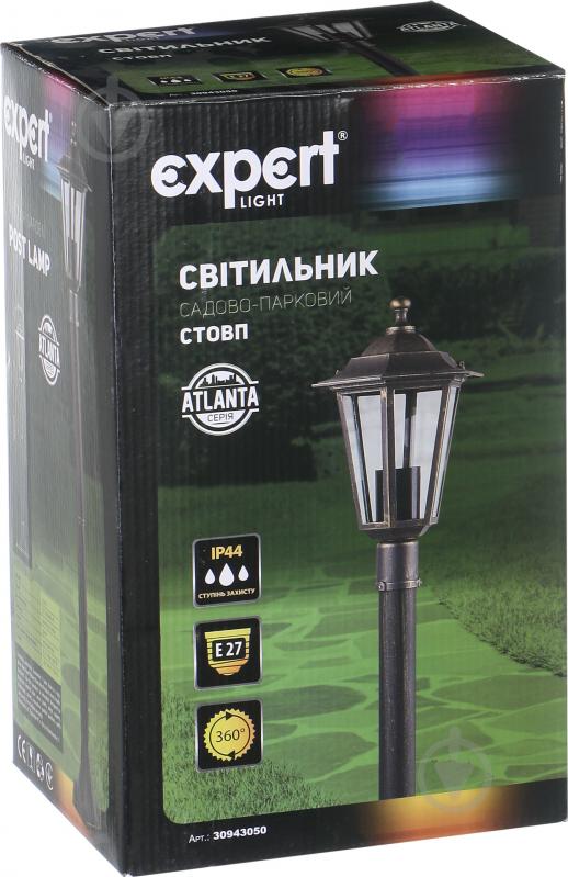 Ліхтарний стовп Expert E27 60 Вт IP44 антична латунь ELWf-36006S-PL - фото 4