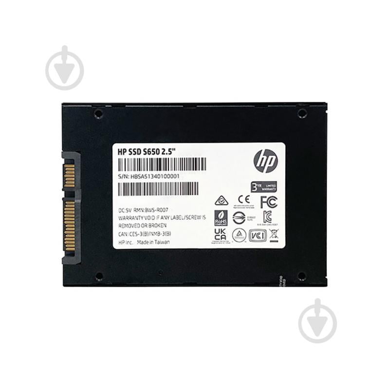 SSD-накопитель HP SATA III 480GB 2,5" SATA III TLC (345M9AA) - фото 4