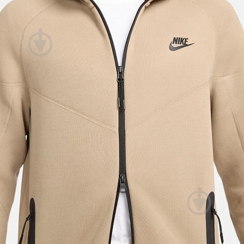 Джемпер Nike M NK TCH FLC FZ WR HOODIE FB7921-247 р.L бежевый - фото 4