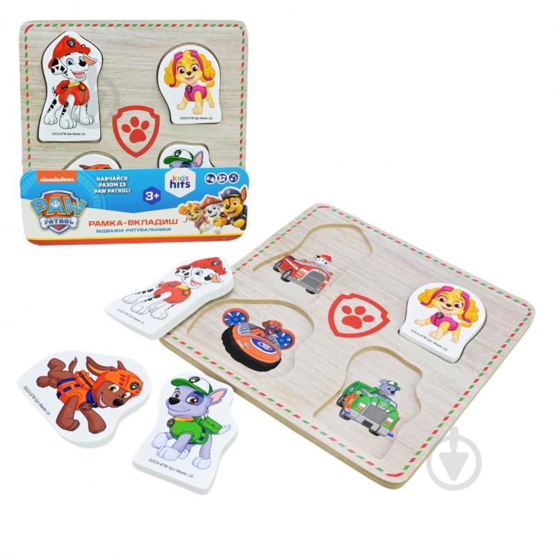 Пазл-вкладыш Shantou Paw Patrol Отважные спасатели KH20/052 - фото 1