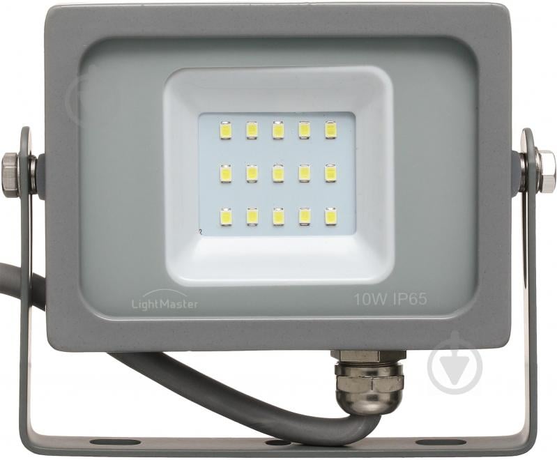 Прожектор LightMaster 10 Вт IP65 сірий LL-771 10W - фото 1