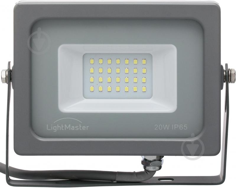 Прожектор LightMaster 20 Вт IP65 серый LL-772 20W - фото 1