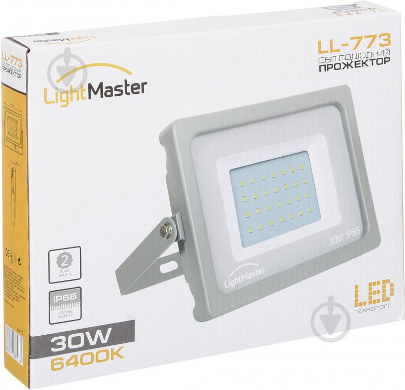 Прожектор LightMaster 30 Вт IP65 серый LL-773 30W - фото 4