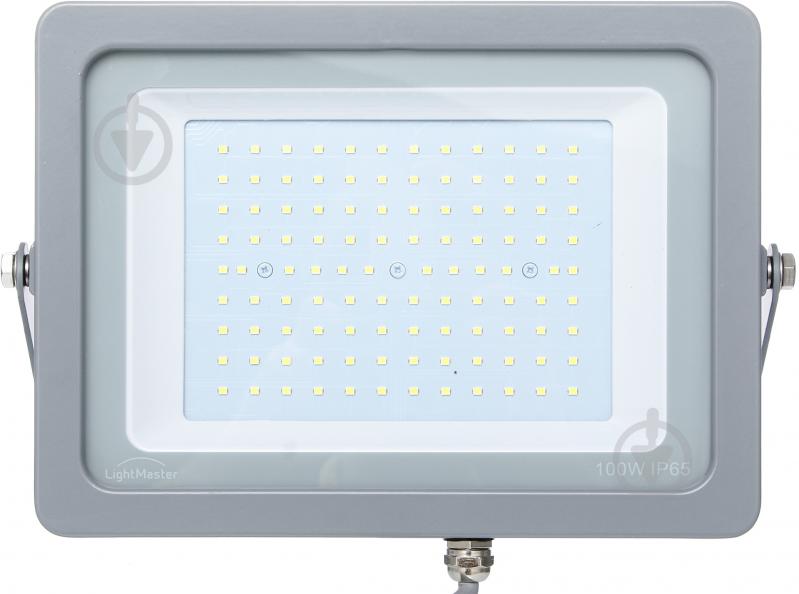 Прожектор LightMaster 100 Вт IP65 сірий LL-776 100W - фото 1