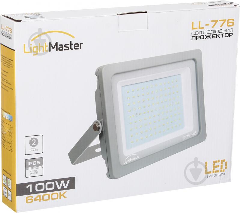 Прожектор LightMaster 100 Вт IP65 сірий LL-776 100W - фото 4