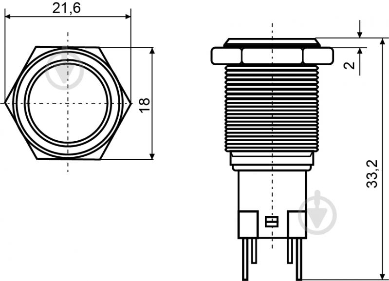 Кнопка Аско-Укрем TYJ 16-261 A0140010092 - фото 5
