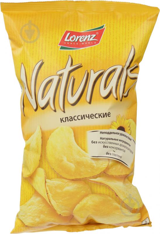 Чипси Lorenz Naturals класичні з сіллю 110 г - фото 1