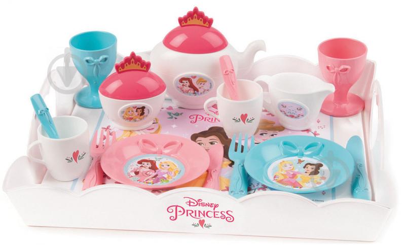 Игровой набор посуды Smoby Disney Princess тележка, поднос и чайный сервиз 310572 - фото 2