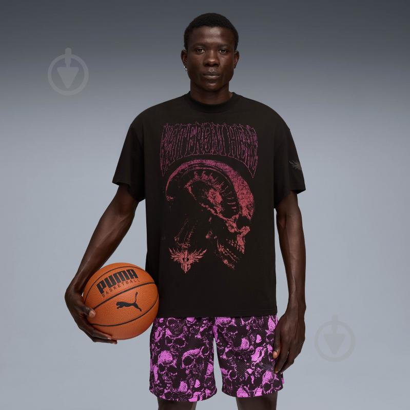 Футболка Puma LaMelo World Tour-nament Tee I 63237202 р.M черный - фото 1 Футболка Puma LaMelo World Tour-nament Tee I 63237202 р.M черный - фото 1