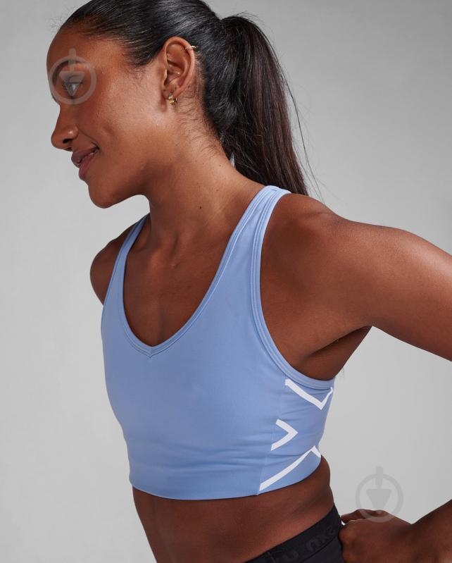 Бра 2XU Motion Racerback Bra WR7299a_HYG/WHT р.XS блакитний - фото 5