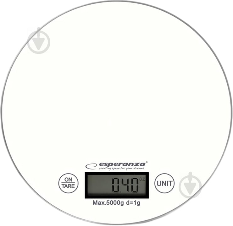 Ваги кухонні Esperanza Scales EKS003W White - фото 1