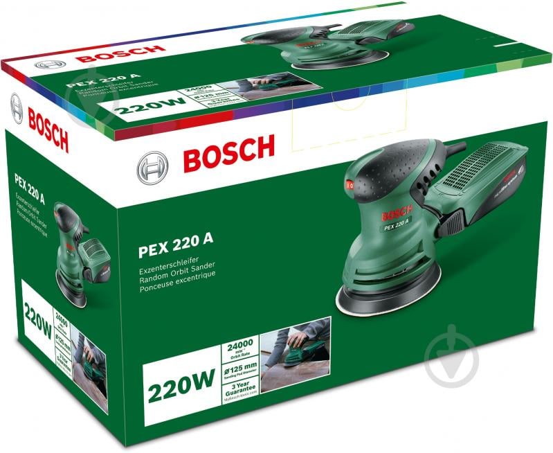 Шлифмашина Bosch PEX 220 A 0603378000 - фото 3