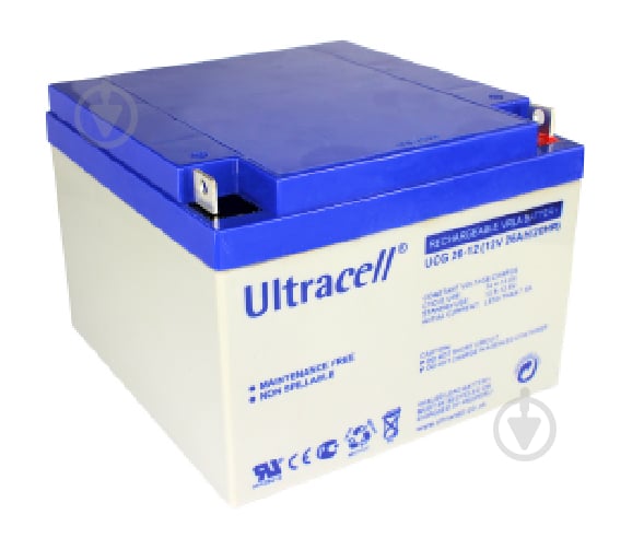 Батарея аккумуляторная Ultracell GEL UCG26-12 12В 26Ач - фото 1