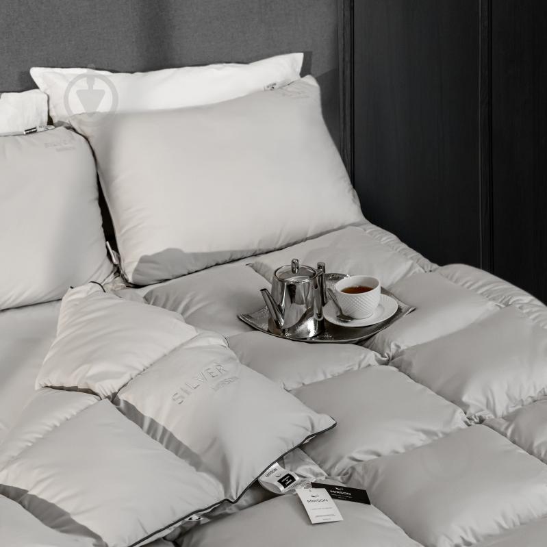 Ковдра пухова № 067 Silver Cloud зима+ 220x240 см MirSon срібний - фото 3