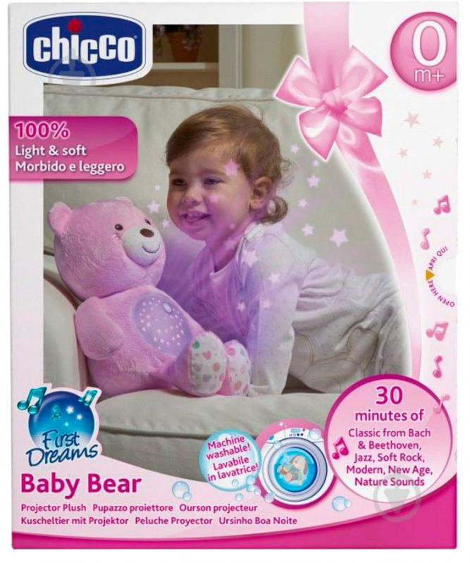 Игрушка музыкальная Chicco Медвежонок Розовый 08015.10 - фото 4