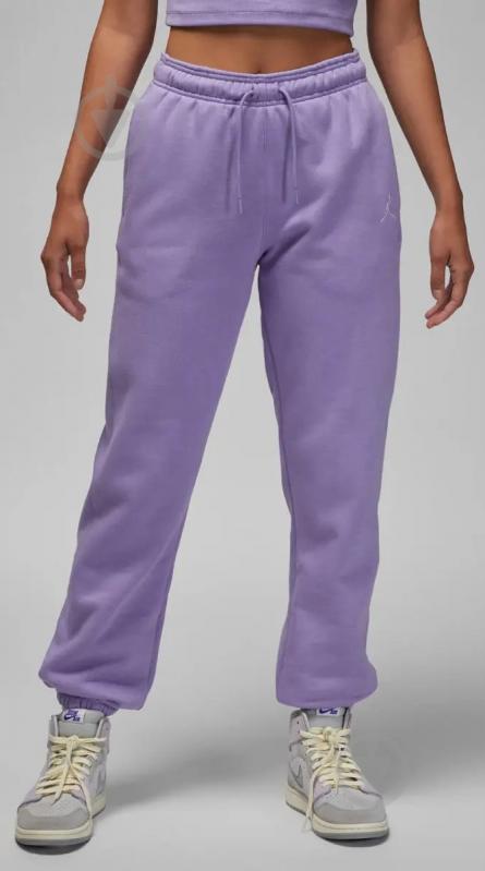 Брюки Jordan W J BRKLN FLC PANT 2 FN4494-500 р. S фиолетовый - фото 1