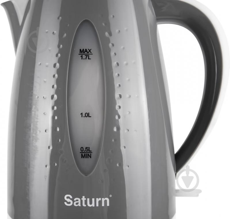 Электрочайник Saturn ST-EK8438 Grey/White - фото 4