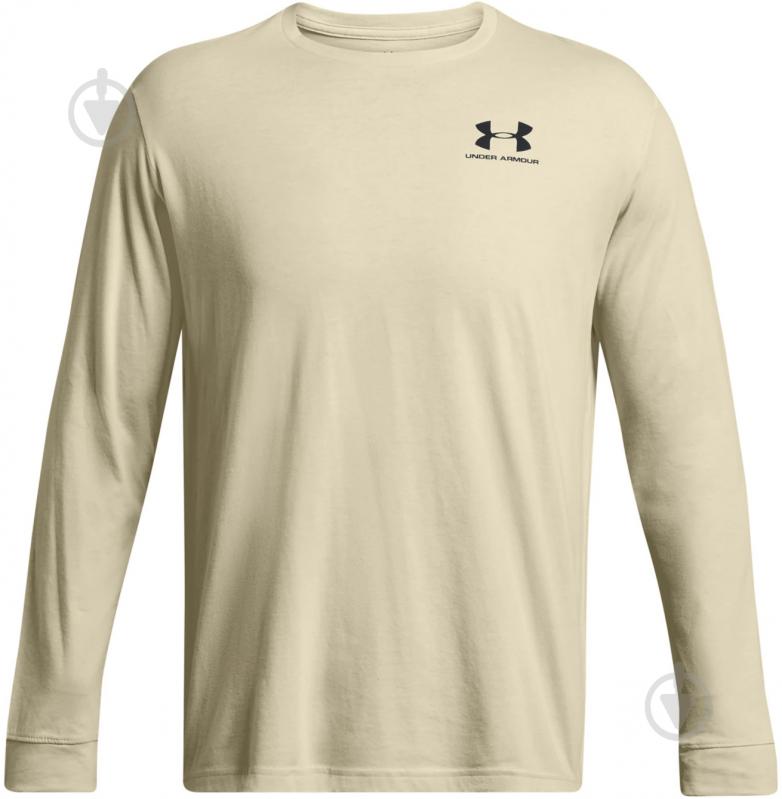 Футболка Under Armour UA SPORTSTYLE LEFT CHEST LS 1329585-273 р.XL бежевый - фото 3