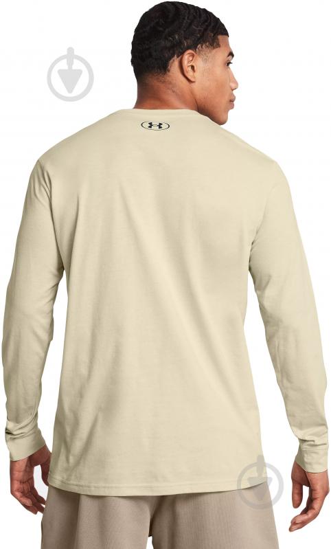 Футболка Under Armour UA SPORTSTYLE LEFT CHEST LS 1329585-273 р.XL бежевый - фото 2