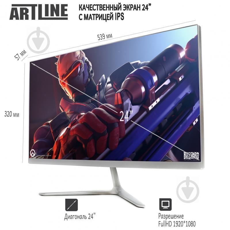 Моноблок Artline Business M61 23,8" (M61v08) silver - фото 7