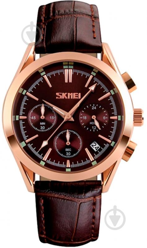 Наручные часы Skmei 9127 brown (9127BOXBN) - фото 1 Наручные часы Skmei 9127 brown (9127BOXBN) - фото 1