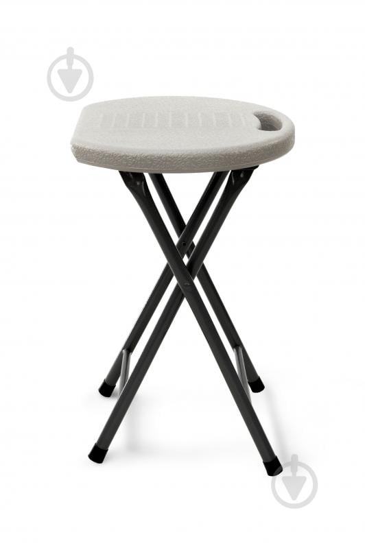 Табурет розкладний Мікс Меблі Літл світло-сірий / чорний - фото 2 Табурет розкладний Мікс Меблі Літл світло-сірий / чорний - фото 2