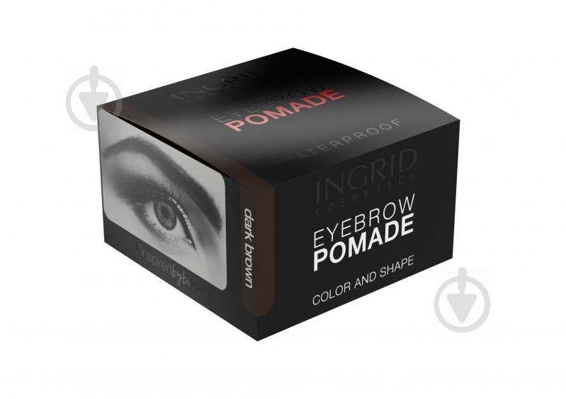 Помада для бровей INGRID Eyebrow Pomade Dark Brown 5 г - фото 1