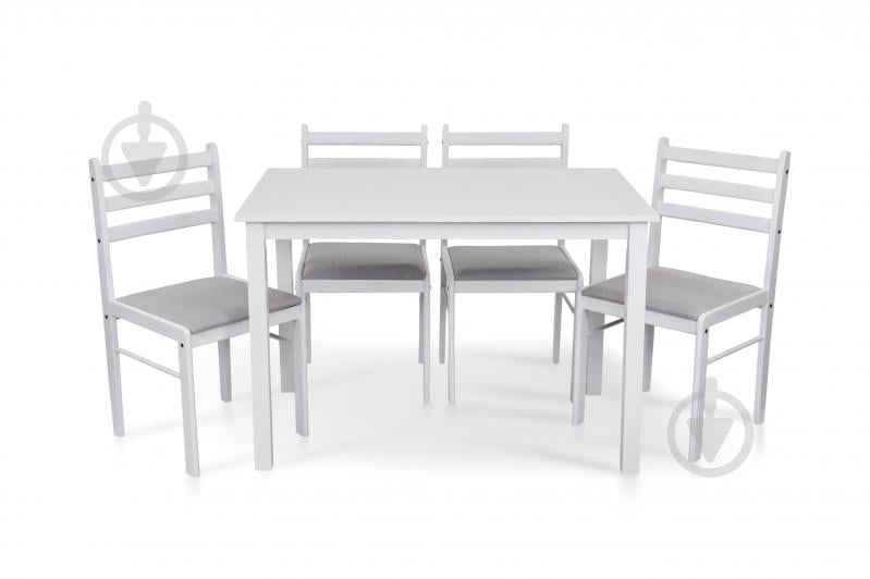 Комплект стол и стул Мікс Меблі Джерси белый 1100x700x740мм белый/венге - фото 1 Комплект стол и стул Мікс Меблі Джерси белый 1100x700x740мм белый/венге - фото 1