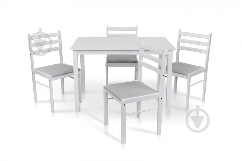 Комплект стол и стул Мікс Меблі Джерси белый 1100x700x740мм белый/венге - фото 2 Комплект стол и стул Мікс Меблі Джерси белый 1100x700x740мм белый/венге - фото 2