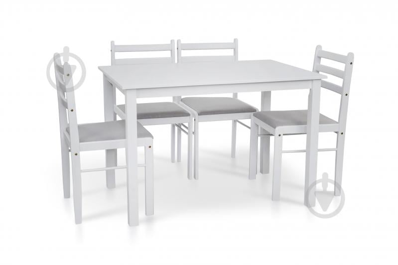 Комплект стол и стул Мікс Меблі Джерси белый 1100x700x740мм белый/венге - фото 3 Комплект стол и стул Мікс Меблі Джерси белый 1100x700x740мм белый/венге - фото 3