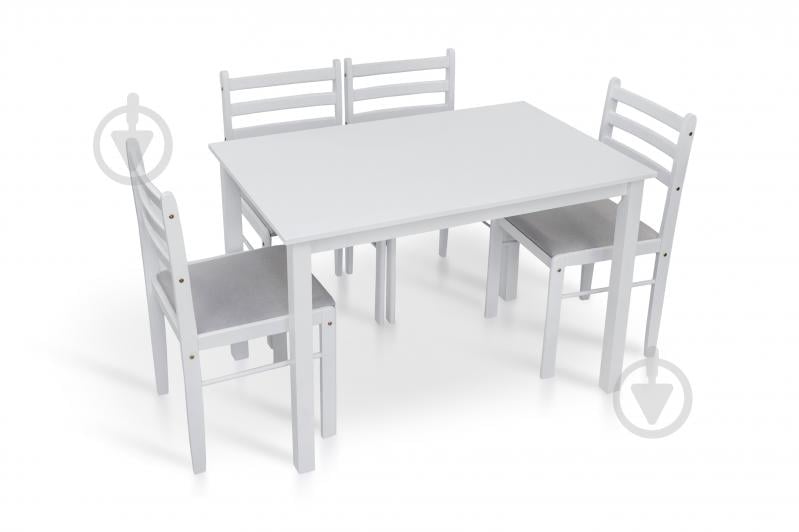 Комплект стол и стул Мікс Меблі Джерси белый 1100x700x740мм белый/венге - фото 4 Комплект стол и стул Мікс Меблі Джерси белый 1100x700x740мм белый/венге - фото 4