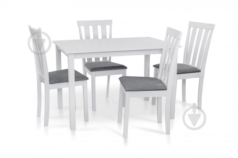 Комплект стол и стул Мікс Меблі Юджин белый 1100x700x740мм белый/белый - фото 2 Комплект стол и стул Мікс Меблі Юджин белый 1100x700x740мм белый/белый - фото 2