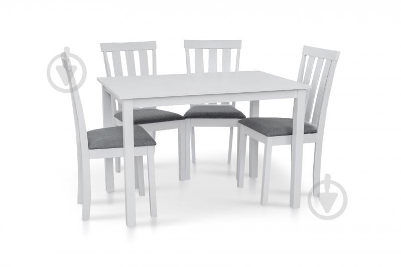 Комплект стол и стул Мікс Меблі Юджин белый 1100x700x740мм белый/белый - фото 4 Комплект стол и стул Мікс Меблі Юджин белый 1100x700x740мм белый/белый - фото 4