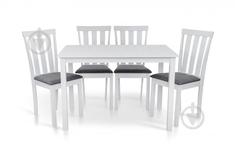 Комплект стол и стул Мікс Меблі Юджин белый 1100x700x740мм белый/белый - фото 1 Комплект стол и стул Мікс Меблі Юджин белый 1100x700x740мм белый/белый - фото 1