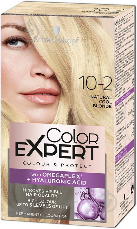 Крем-фарба для волосся Schwarzkopf Color Expert 10.2 натуральний холодний блонд 142,5 мл - фото 1