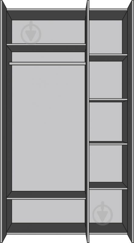 Шафа Світ Меблів Алекса 3ДЗ (120) 2200х1200х590 мм індастріал / - фото 2 Шафа Світ Меблів Алекса 3ДЗ (120) 2200х1200х590 мм індастріал / - фото 2