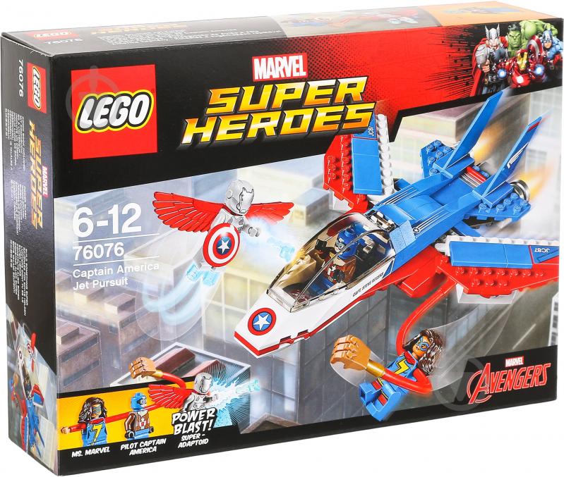 Конструктор LEGO Super Heroes Marvel Воздушная погоня Капитана Америка 76076 - фото 1