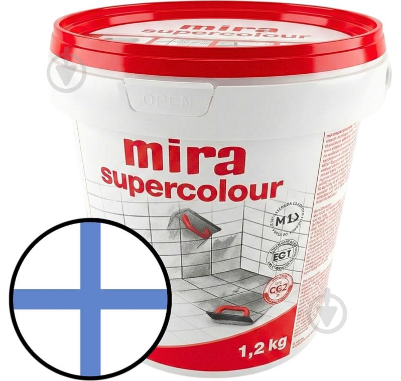 Затирка для плитки Mira Supercolour 2800 1.2 кг синий - фото 1