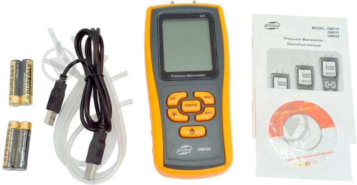 Микроманометр дифференциальный BENETECH GM520 - фото 4