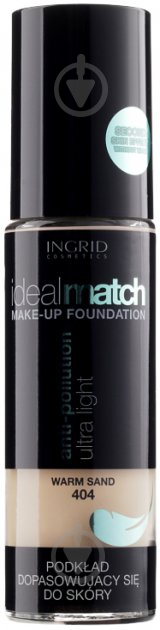 Крем тональный Ingrid Cosmetics Ideal Match №404 Warm Sand 30 мл - фото 1