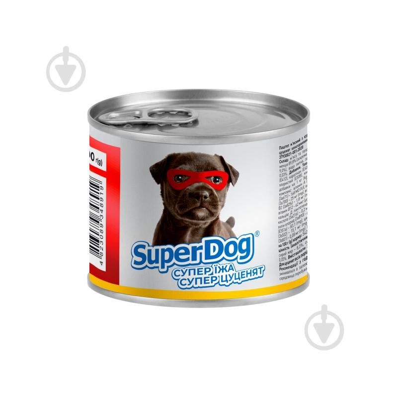 Паштет консервированный для малых пород SuperDog с курицей 200 г - фото 2