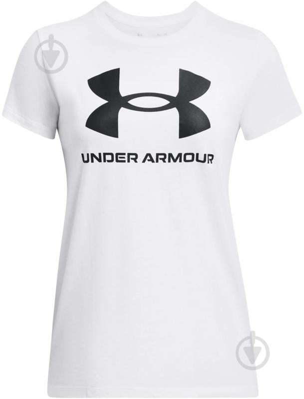 Футболка Under Armour UA W SPORTSTYLE LOGO SS 1356305-111 р.L белый - фото 2