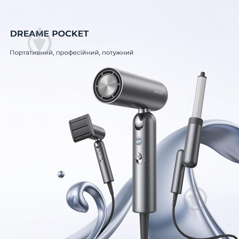 Фен DREAME Pocket Hair Dryer (AHD51) Grey - фото 19