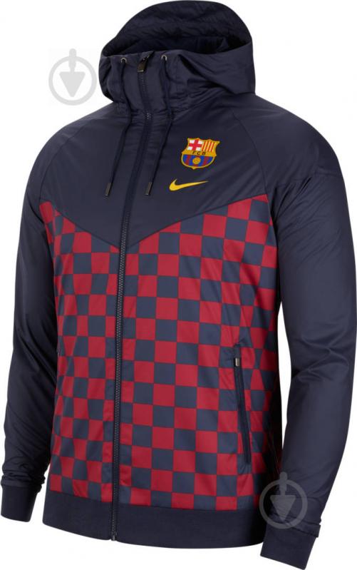 Куртка мужская Nike FCB M NSW WR WVN AUT X AT4358-451 р.L темно-синяя - фото 1