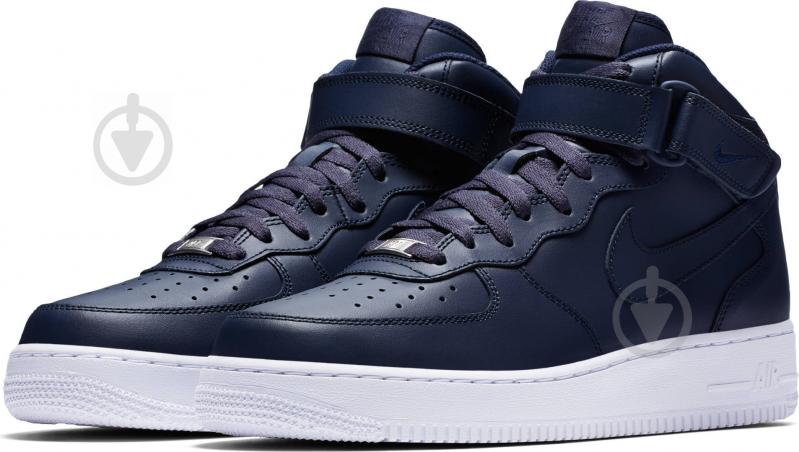 Кроссовки мужские зимние Nike AIR FORCE 1 MID 07 315123-415 р.41 темно-синие - фото 2