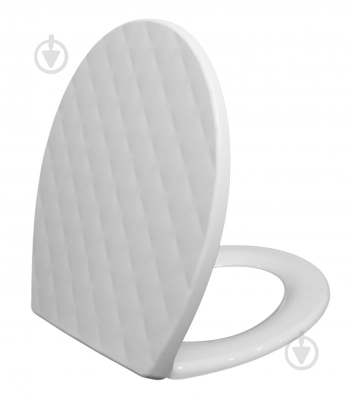 Сиденье для унитаза Woko Leather Line Oval soft close - фото 1