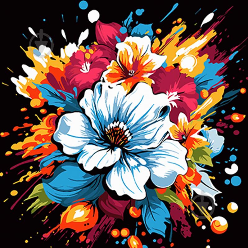 Набір для розпису за номерами Strateg на чорному фоні в асортименті 40х50 см - фото 2 Набір для розпису за номерами Strateg на чорному фоні в асортименті 40х50 см - фото 2