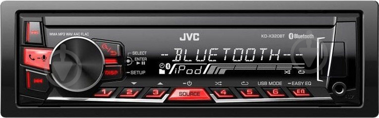 Автомагнитола JVC KD-X320BTEY - фото 1 Автомагнитола JVC KD-X320BTEY - фото 1