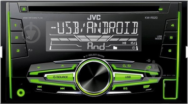 Автомагнітола JVC KW-R520QN - фото 1